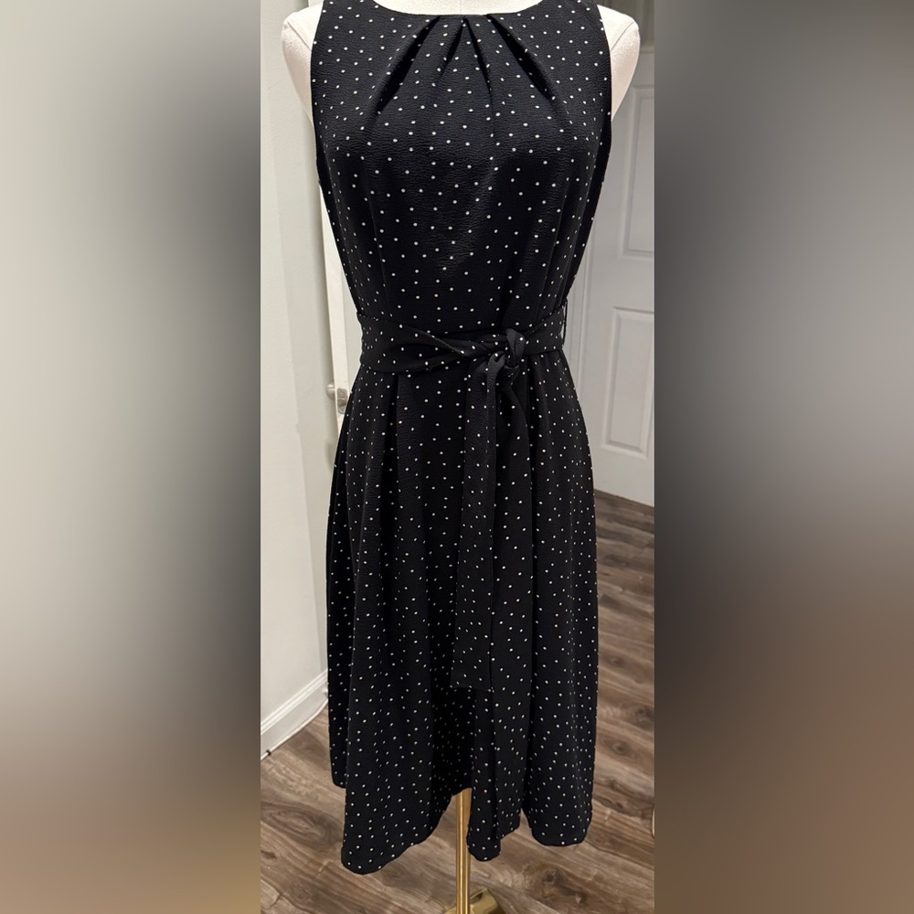 Classic Black & White Polka Dot Dress – ELLE, Size 4